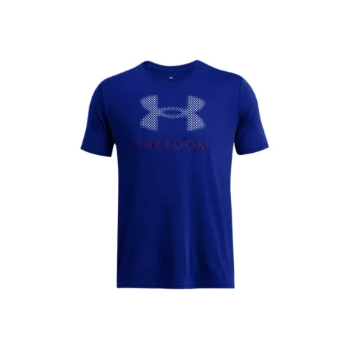 Under Armour Freedom Amp T-Shirt Мужской Синий