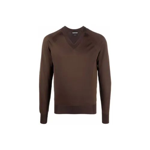 TOM FORD Коричневые Мужские Свитера