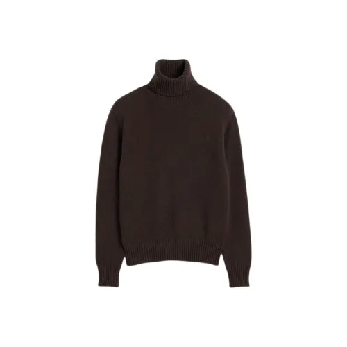 amiparis FW24 Свитер Мужской Темно-Кофейный Коричневый