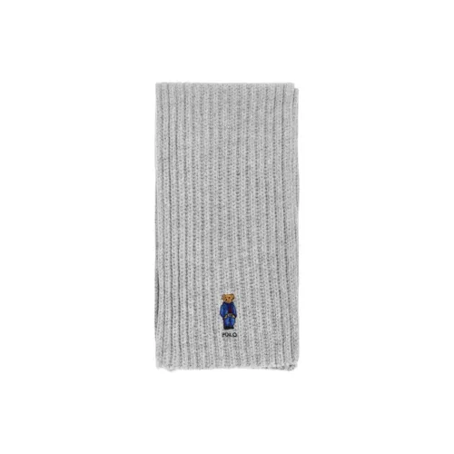 Polo Ralph Lauren Шерпа Нейлон Вязаные шарфы из мериносовой шерсти Мужской Серый