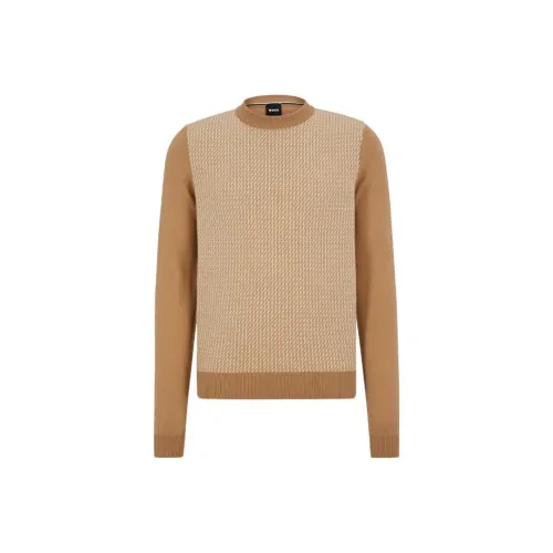 Hugo Boss FW22 Свитер Мужской Светло-Коричневый