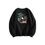 Черный (Qf Молния Disk Логотип на груди _Qf Большой Молния Disk Логотип на спине)