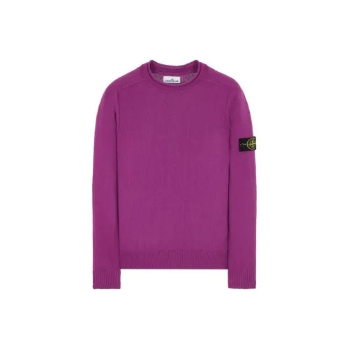 STONE ISLAND Фиолетовые Мужские Свитера