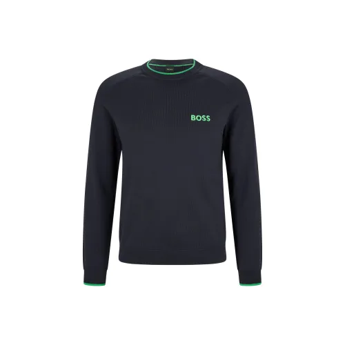 Hugo Boss Темно-синие мужские свитеры