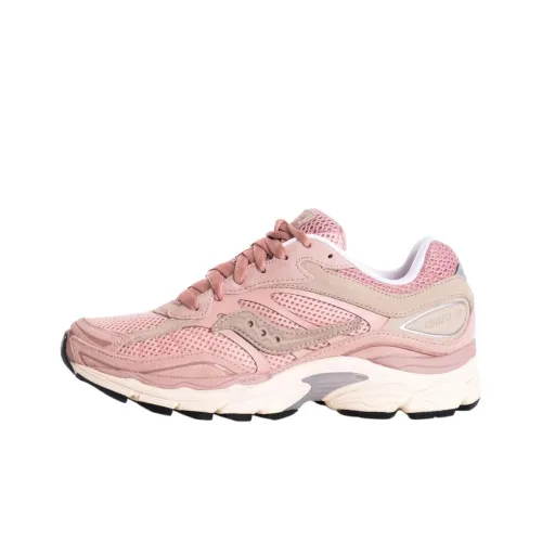 Saucony Pro Grid Omni 9 Амортизация Износостойкий Низкий Топ Беговые кроссовки Унисекс Розовый