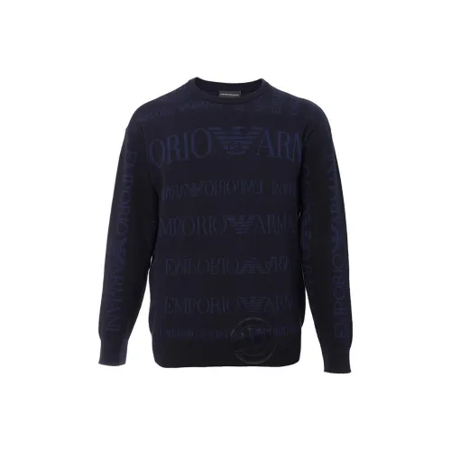 EMPORIO ARMANI SS22 Трикотаж Мужской Темно-синий