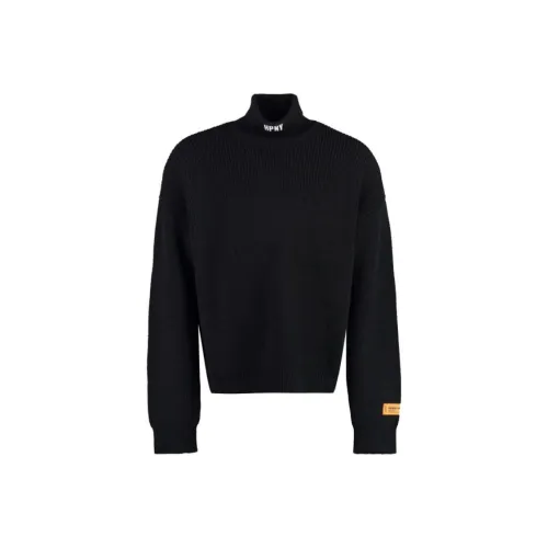 HERON PRESTON Мужские черные свитеры