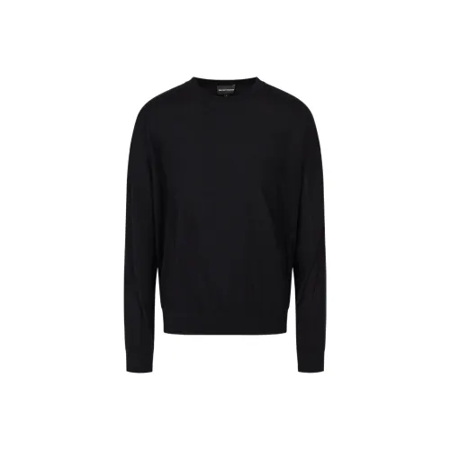 EMPORIO ARMANI Темно-синие мужские свитеры