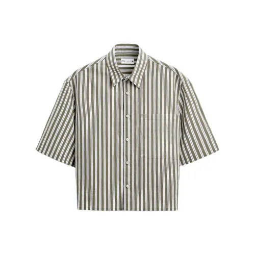 ZARA Khaki Мужские Рубашки