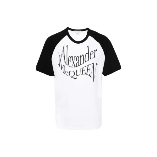 Alexander McQueen Белая Мужская T-Рубашка