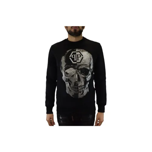 PHILIPP PLEIN Черные Мужские Свитера