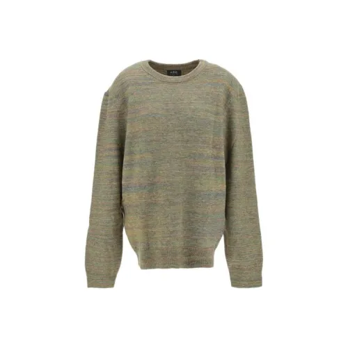 A.P.C Зеленые Мужские Свитера