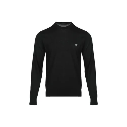 PRADA Мужские черные свитеры