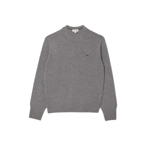Свитеры для мужчин серого цвета с коллаборацией LACOSTE