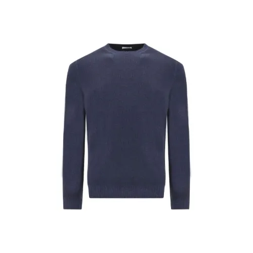 MALO Men's Blue Sweaters MALO Мужские Синие Свитера