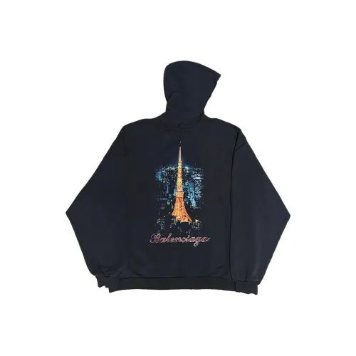 BALENCIAGA Черный Унисекс Свитшоты