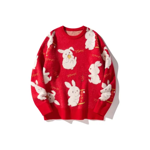 NFWYS Красный китайский Унисекс Свитеры