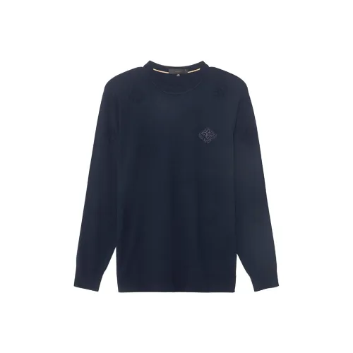 DIDIBOY Свитер Мужской Темно-Синий