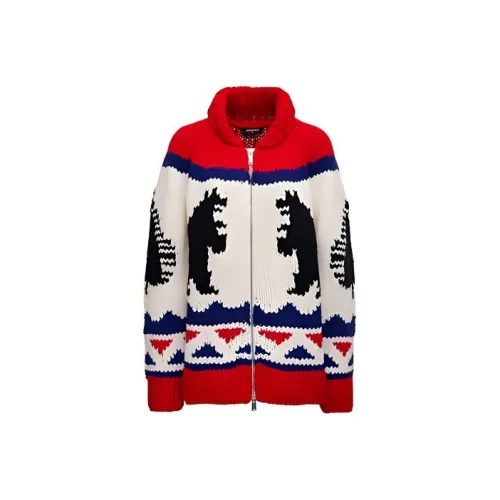 DSQUARED 2 Red Men's Sweaters DSQUARED 2 Красные Мужские Свитера