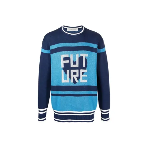 Golden Goose Blue Men's Sweaters Золотой Гусак Синий Мужской Свитера