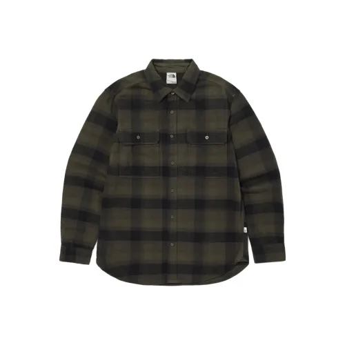THE NORTH FACE M Arroyo Фланелевая рубашка мужская темно-серый коричневый умбра