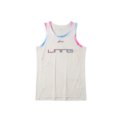 LINING Спорт Коллекция Баскетбол Топ Мужской Mist White