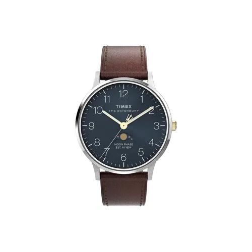 TIMEX WATERBURY Collection Мужские наручные часы кварцевый механизм синий циферблат