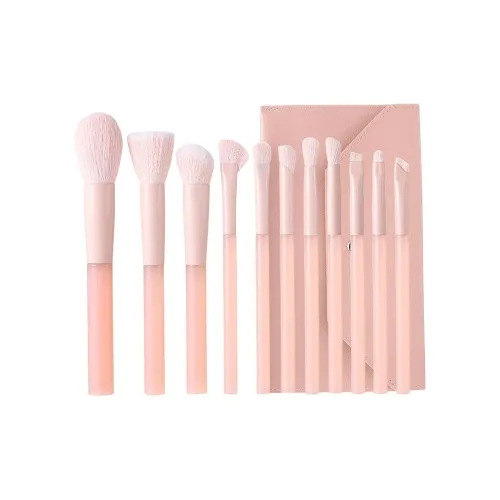 MITIANTU Персиково-розовый Набор кистей для макияжа мягкий и дружественный к коже 1 упаковка + сумка для кистей