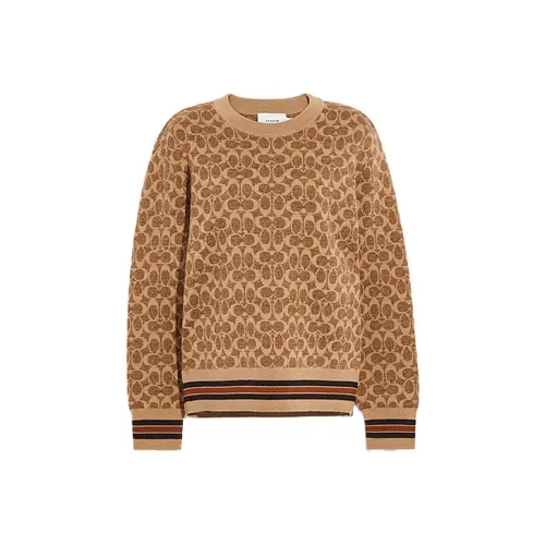 COACH Коричневый Унисекс Свитеры