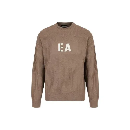 EMPORIO ARMANI Коричневые Мужские Свитера