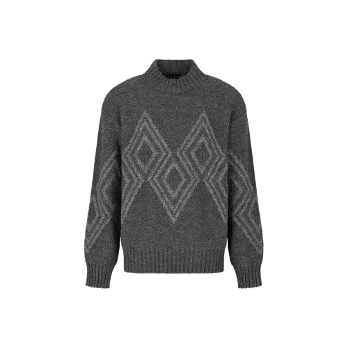 EMPORIO ARMANI Серые Мужские Свитера