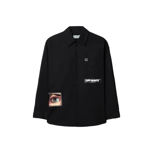 Off Белый FW24 Рубашка Мужская Черная