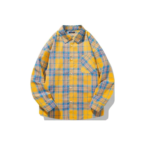 PAINT STAIN Желтый Унисекс Рубашки