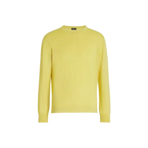 Zzegna Желтый Мужской Кашемировые Свитера