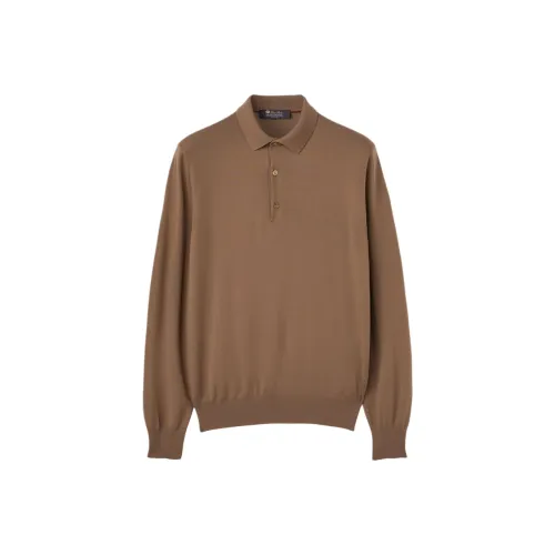 Loro Piana Вязаные Коричневые Мужские Свитера