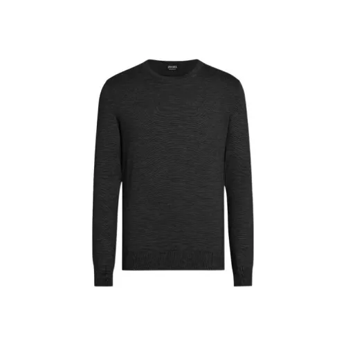 Ermenegildo Zegna Черные Мужские Кашемировые Свитера