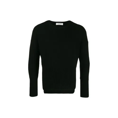 Valentino FW21 Кашемировый свитер мужской черный