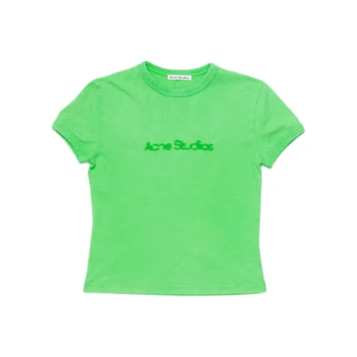 Acne Studios FW24 T-Shirt Унисекс Ярко-зеленый