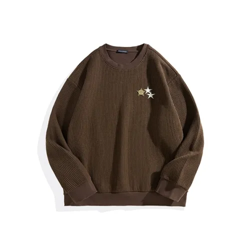 PEACEBIRD MEN Трикотажная ткань Текстурированный Круглый вырез Свитшот Мужской