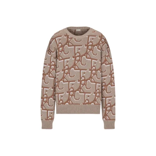 DIOR FW22 Трикотаж Мужской Бежевый Коричневый