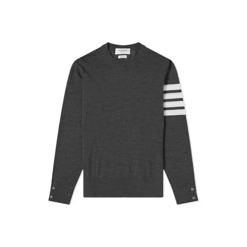 THOM BROWNE Серый Мужской Свитеры
