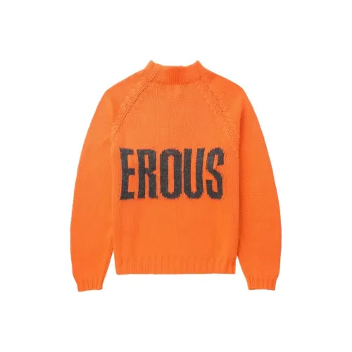 ERL SS24 Свитер Мужской Флуоресцентный Оранжевый