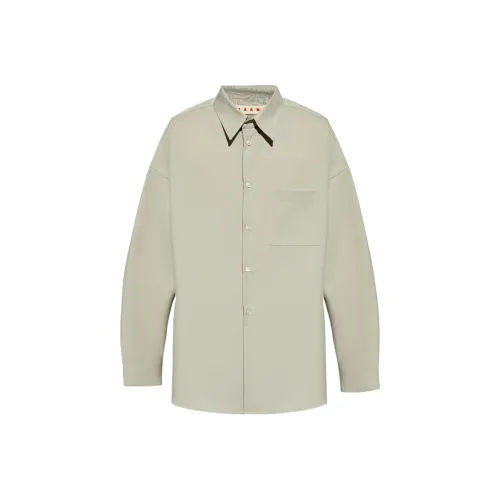 Marni Зеленые Мужские Рубашки