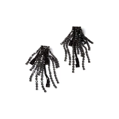 Valentino Brass Earrings Женские Черный