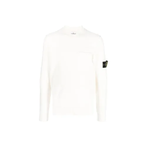 STONE ISLAND Белые Мужские Свитера