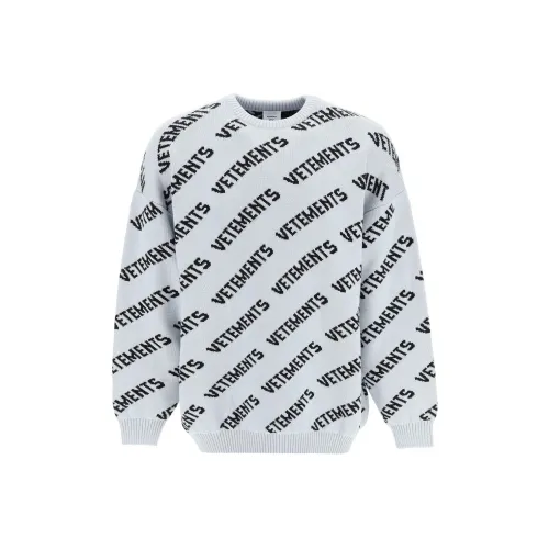 Vetements Серые Мужские Свитера