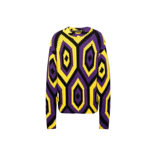 PRADA Фиолетовый Мужской Кашемировый Свитер