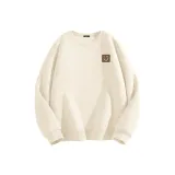 [Heavyweight Spring Fall] Light Beige (Теплый Коричневый Smile Логотип на груди)