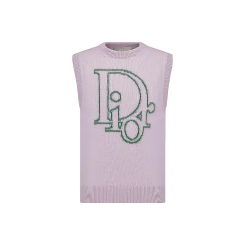 DIOR SS23 Кашемир Свитер Мужской Светло-фиолетовый