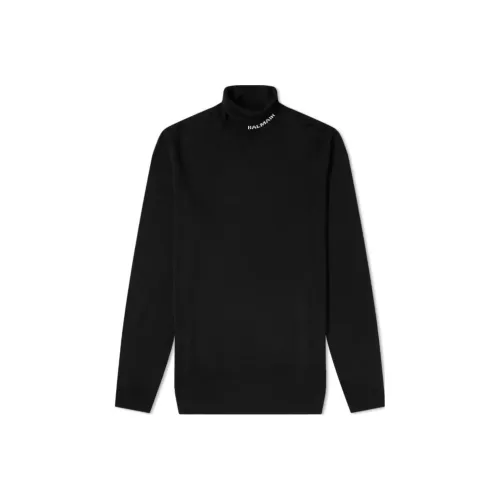 BALMAIN Черные Мужские Свитера